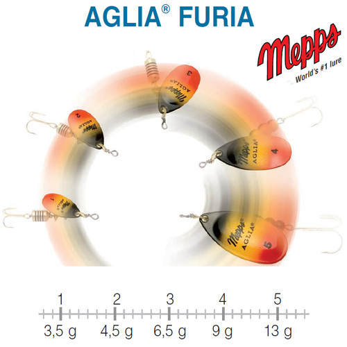 Mepps aglia furia - furia, toutes