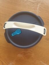 clic on the go rond bleu 880ml + anse tupperware