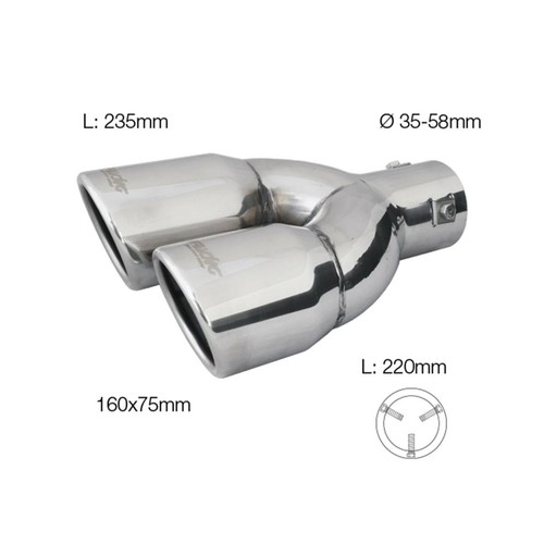 Double embout pot - embout, de