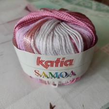1 pelote laine Katia Samoa rose