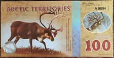 Billet 100 Polar Dollars - LE RENNE - 2017  Arctic Territories - Arctique
