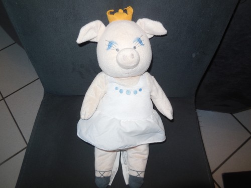 Doudou peluche cochon - peluche, rose