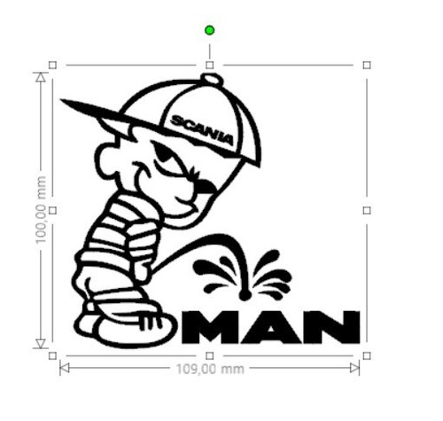Sticker scania man - scania, poids
