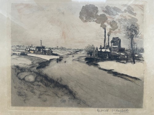Raffaelli gravure encadrée - gravure,