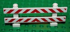 Barrière Lego White Fence 1x8x2 2/3+sticker ref 6079/set 7633 7632 7631 60026 
