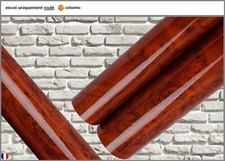 film vinyle ronce de noyer brillant thermoformable adhésif covering 130cm x 60cm