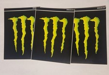 3 MONSTER ENERGY STICKERS