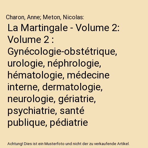 Martingale volume 2 - volume,
