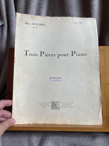 Albert roussel trois pièces - roussel,