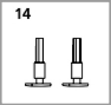 Piko HO	95156/14	 Tampons 2pcs