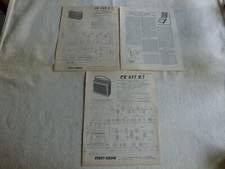 TROIS ANCIENNES NOTICES CIBOT