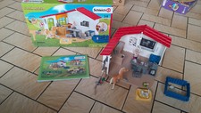 SCHLEICH 42502 CLINIQUE VETERINAIRE AVEC ANIMAUX DOMESTIQUES