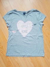 T-shirt gris chiné cœur rose