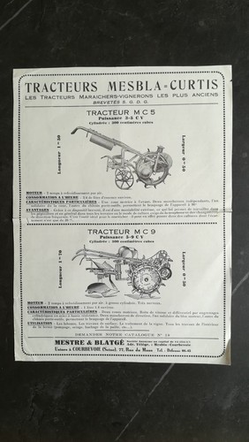 Prospectus tracteur