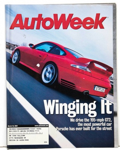 Autoweek magazine mar 2001 - mar, 2001-