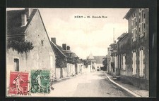 CPA Hery, Grande Rue, L´Eglise 1917 