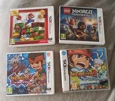 4 Jeux 3DS. Inazuma Eleven2, Eleven3, Ninjago, Super Mario 3D Land. TBE