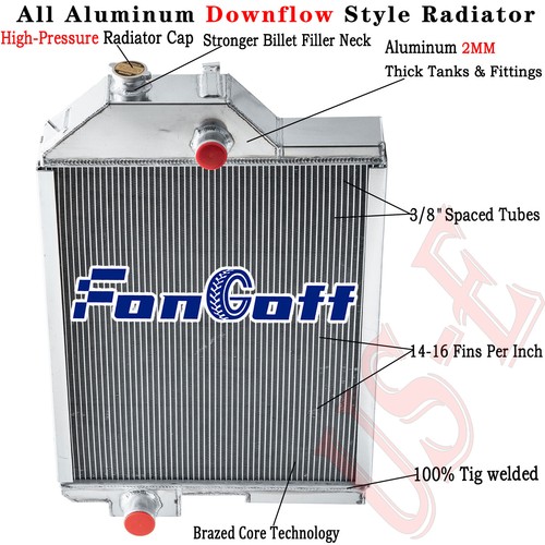 Row radiator fit - 4, deere