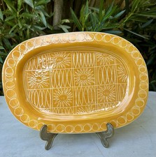 Plat céramique signée