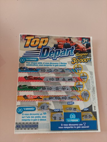 Ticket top départ - fdj, gagnant