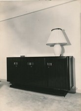 Intérieur design art déco luminaire meuble enfilade v. 1930 photo photographie