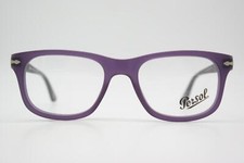 Lunettes Persol 3029-V 9002 Violet Argent Oval Cadre De Lunettes Neuf