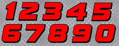 Sticker numero course racing - sticker,