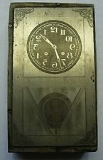 Plaque Imprimerie horloge