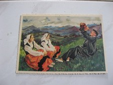 CP-ILLUSTRATEUR-HOMUALK - BASQUE BUVANT A LA GOURDE non ecrite