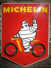 🇫🇷 Plaque émaillée Moto Cyclo Vélo MICHELIN 🇫🇷 Enamel sign no Dunlop pirelli