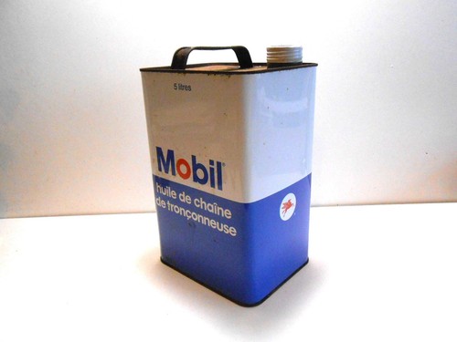 Bidon vintage huile mobil - bidon,
