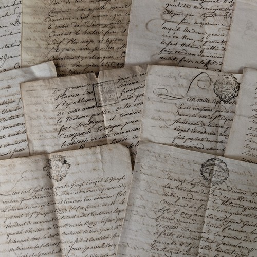 Lot anciens documents - lot,