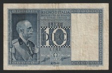 10 Lires, ITALIE 1938