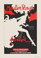 René GRUAU MOULIN ROUGE - FRÉNÉSIE - LES 40 DORISS GIRLS 2009 affiche