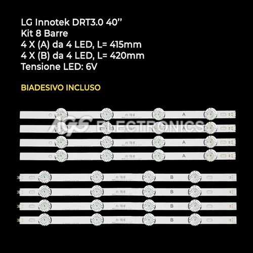 Kit barres bandes - barres, led
