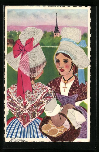 Carte postale artiste - carte,