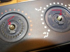 Bouton commande de chauffage