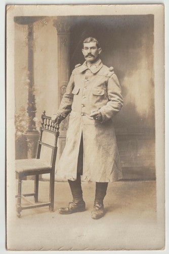 Carte photo poilu rit - carte,