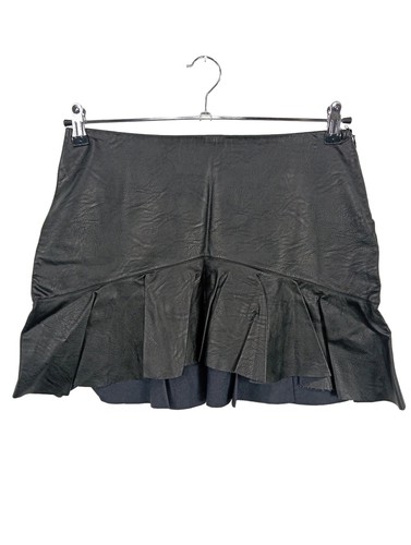 Zara jupe cuir synthétique - en,