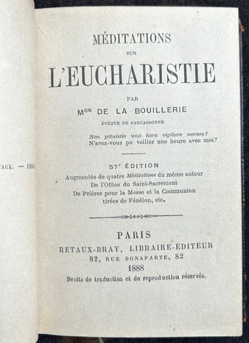 Méditations sur eucharistie - méditations,