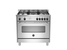 La Cuisine Allemagne AMN965GXT 90 Cm 5 Feux Four À Gaz Inox Classe A+