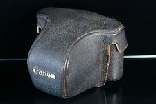 Étui en cuir noir Canon pour