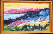 tableau de Ginette Miraillet: rivage fauve