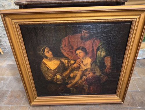 Ancien tableaux huile - tableaux,