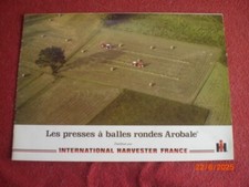 BROCHURE  PUBLICITAIRE  PRESSES   BALLES RONDES    INTERNATIONAL  AROBALE
