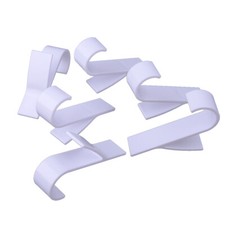 Blanc 6x Cintre Haute Qualité Serviettes Chauffant Radiateur Crochet Tubulaire Z