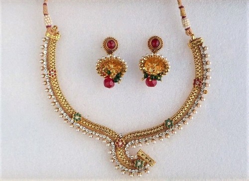 Collier ethnique indien rétro