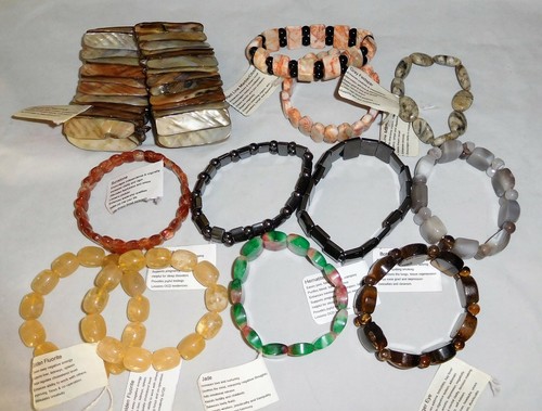 Natural gemstone bracelets - natural,