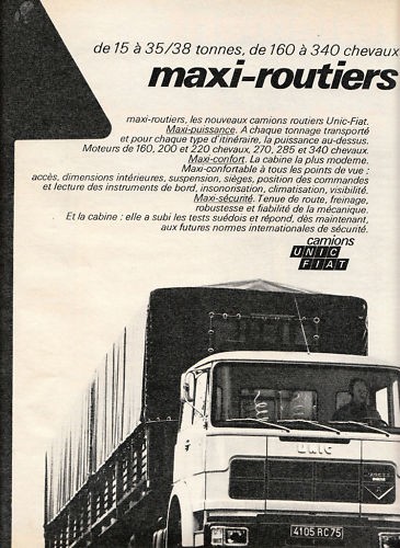 Publicité ancienne camion