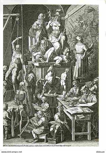 Carte postale art cort - -,